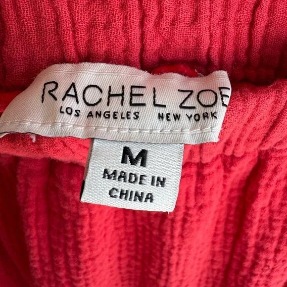 Rachel Zoe Coral-Red Tiered Maxi Skirt | Size Medium - Picture 3 of 7